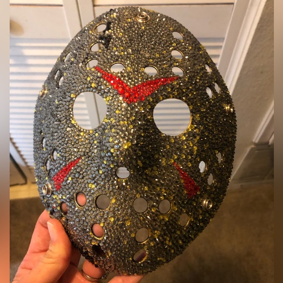 Medieval Horror Bling Jason Halloween Mask - Picture 6 of 6